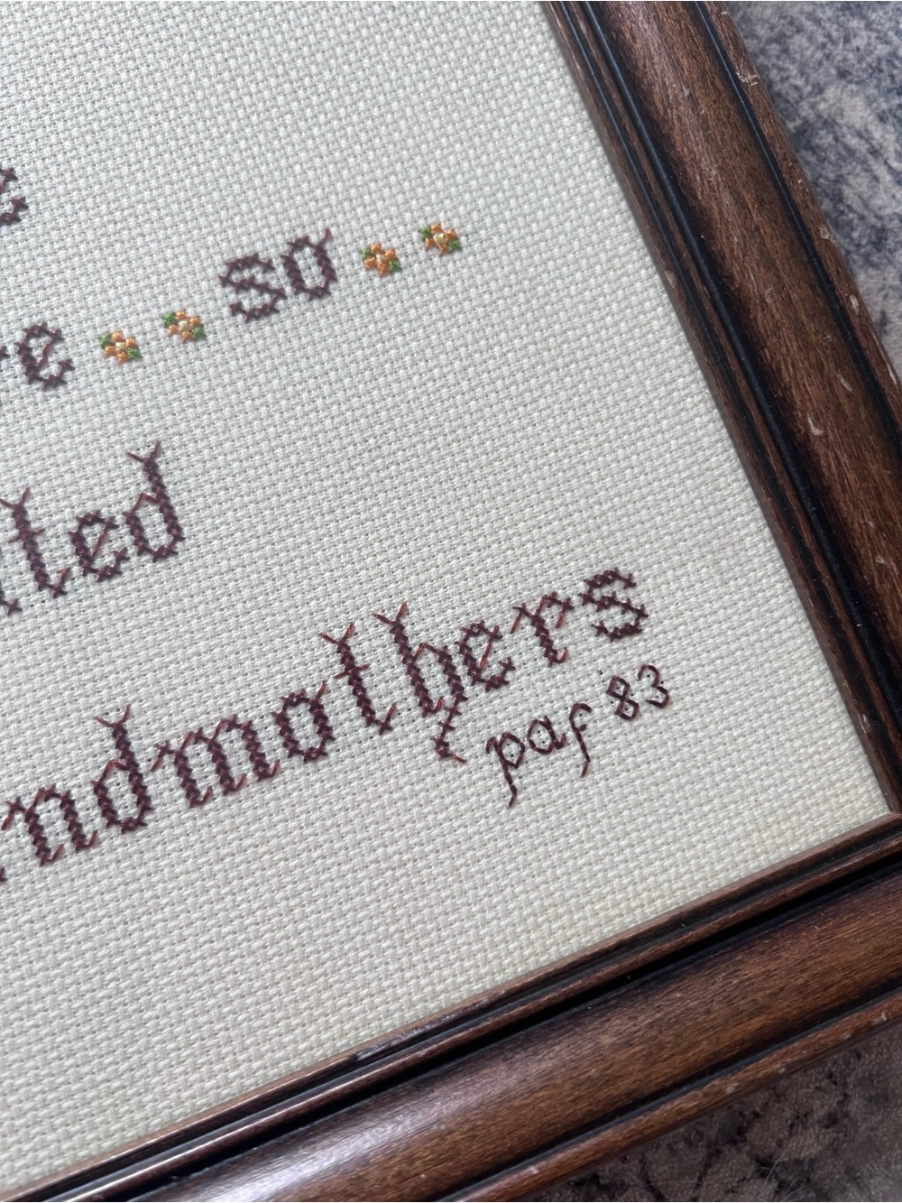 Grandmothers Needlepoint Wall Art - Picture 7 of 7